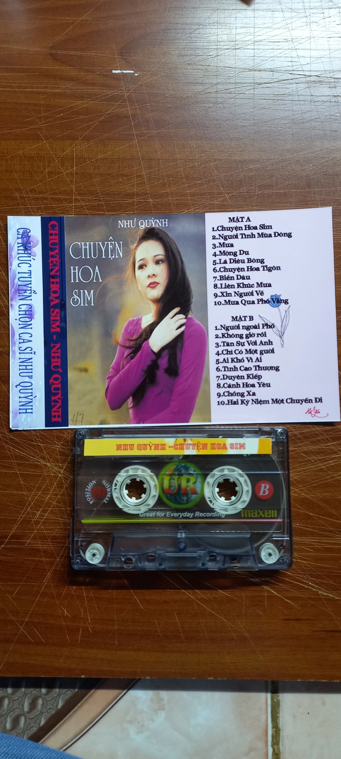 BĂNG CASSETTE NHƯ QUỲNH CHUYỆN HOA SIM