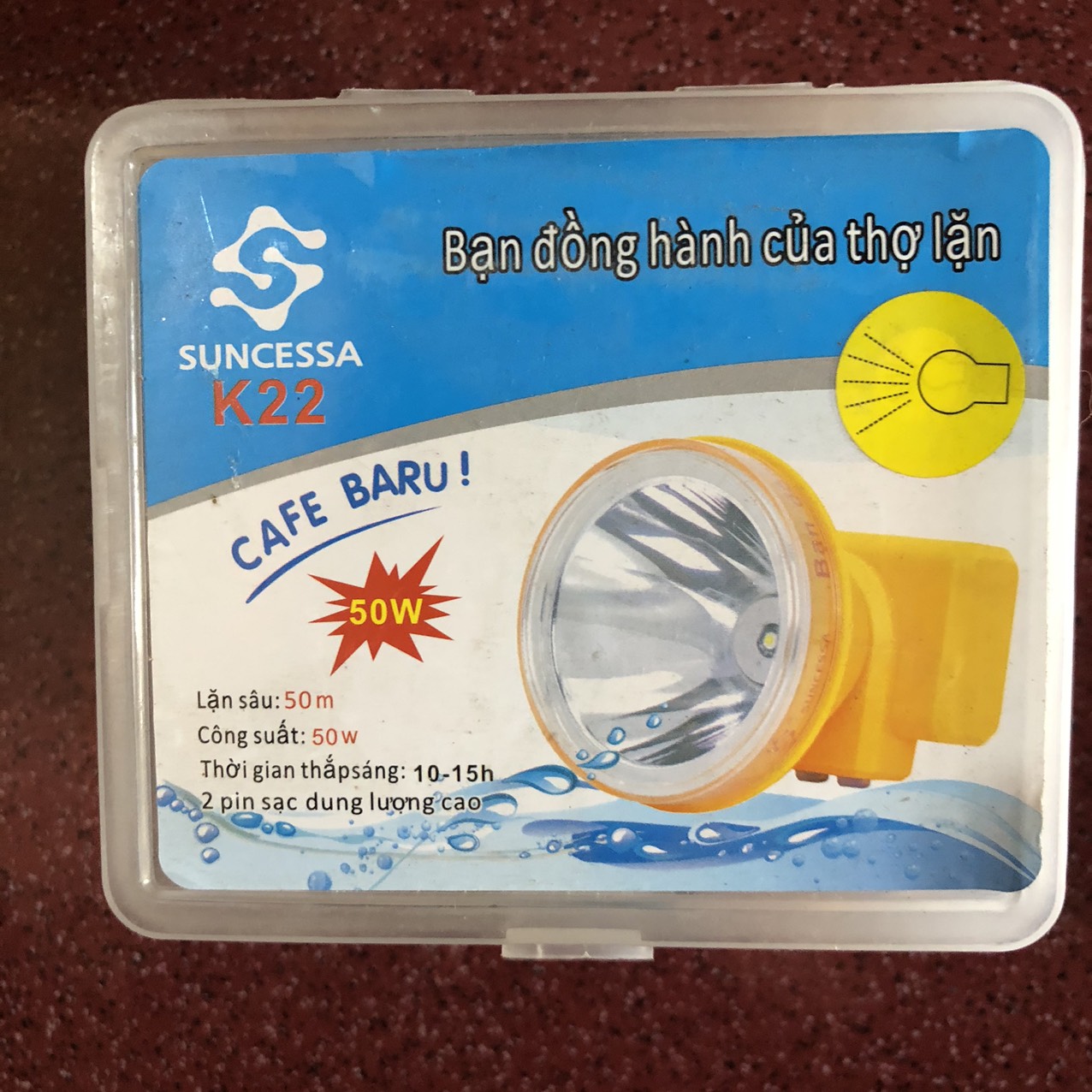 Đèn đội đầu siêu sáng K22 - Ánh sáng vàng