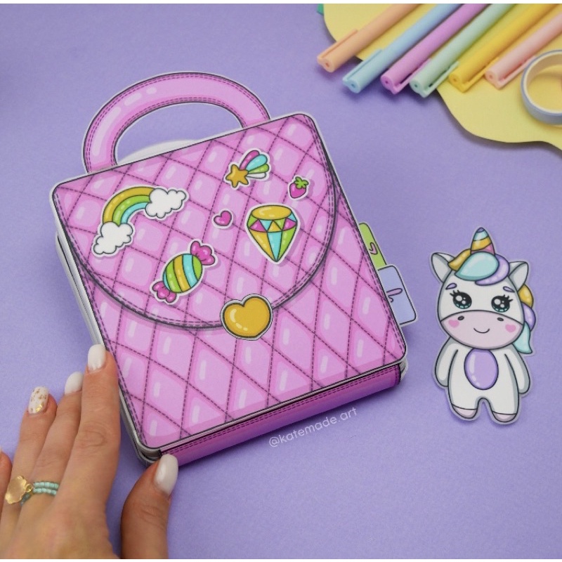 NGÔI NHÀ BÚP BÊ GIẤY UNICORN