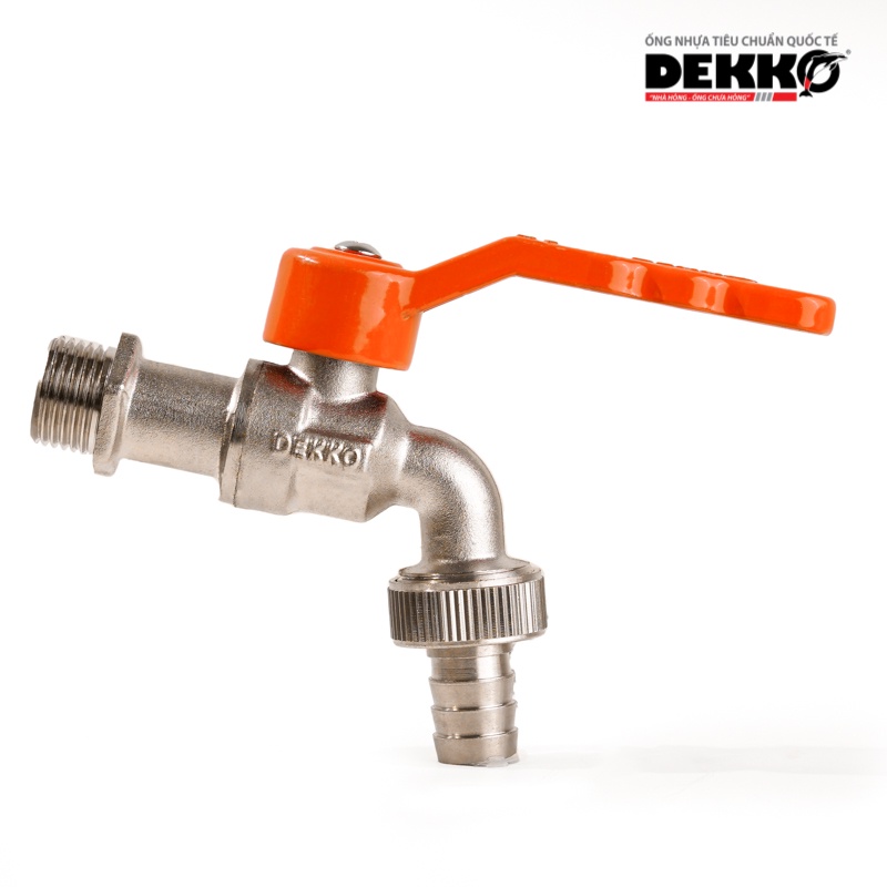 Vòi gạt đồng mạ Niken Dekko phi 15