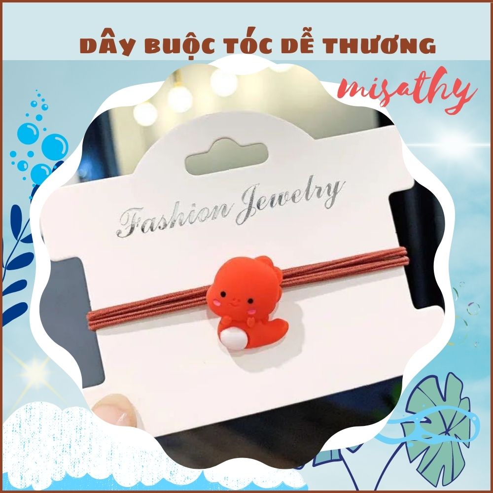 ?? HOT?? Dây buộc tóc khủng long dễ thương dây cột tóc hot 2022