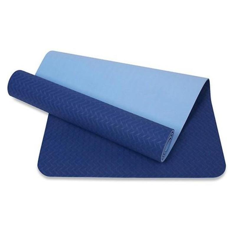 Thảm tập yoga tpe cao cấp 2 lớp dày 6mm kèm túi đeo, chất liệu an toàn khi tiếp xúc với da, tuyệt đối an toàn kể cả cho trẻ nhỏ và phụ nữ mang thai
