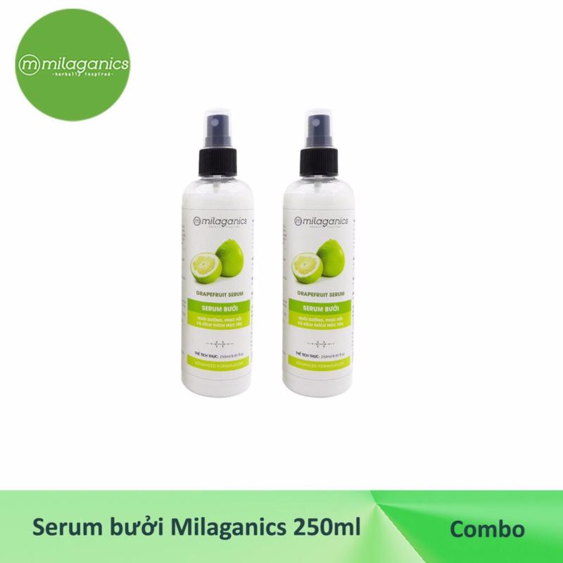 Combo 2 Serum Bưởi Kích Thích Mọc Tóc Milaganics (250ml/ chai)