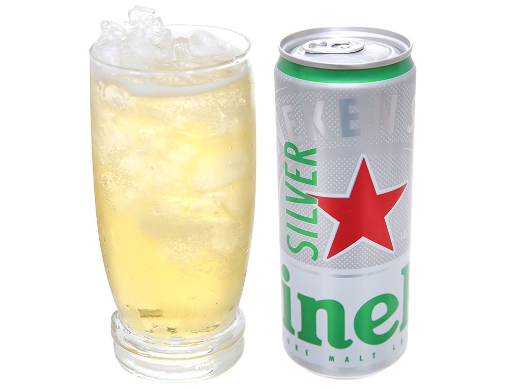 Thùng 24 lon bia Heineken Silver 330ml