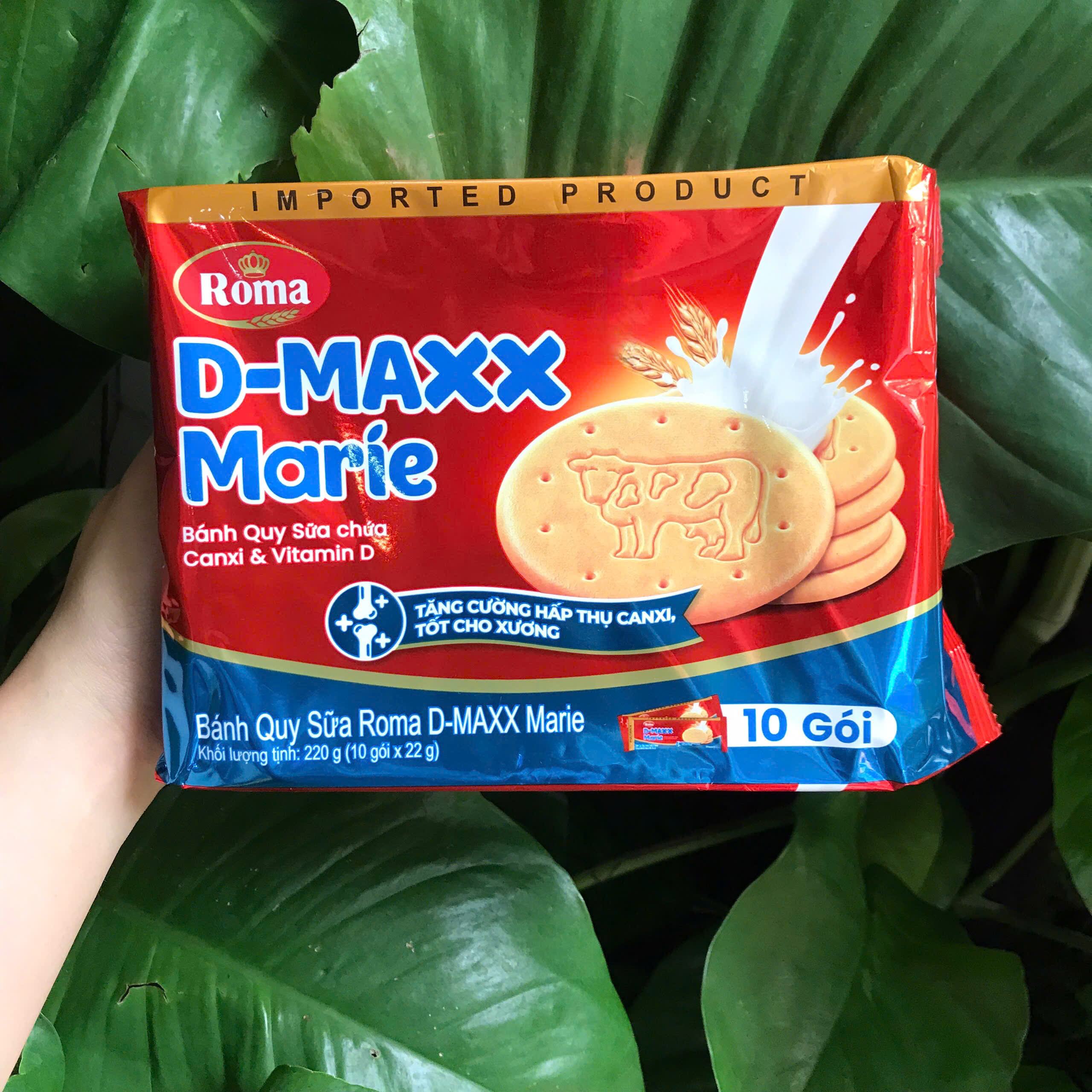 Bánh Quy Sữa Roma D-MAXX Marie Bánh Quy 220G 10 Gói Bánh Quy Roma Cho Người  Lớn Bánh Quy Sữa Tiện Lợi - Lazada | Lazada.vn