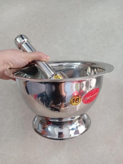 BỘ CHÀY CỐI BẰNG INOX (18CM)