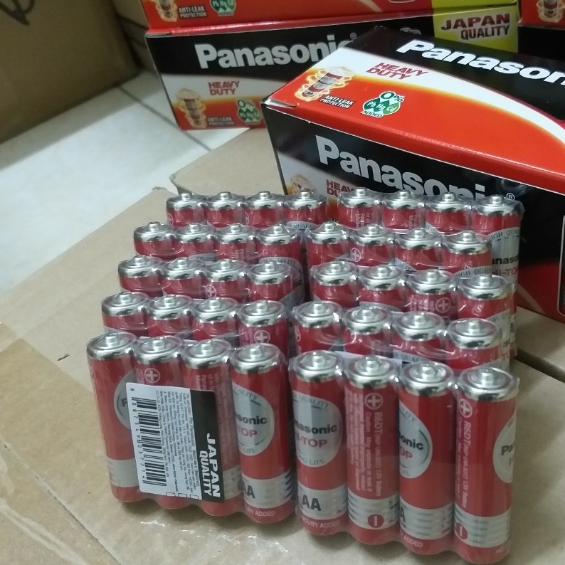 60 VIÊN PIN 2A PIN AA PIN 1.5V , PIN TIỂU ĐỎ PANASONIC