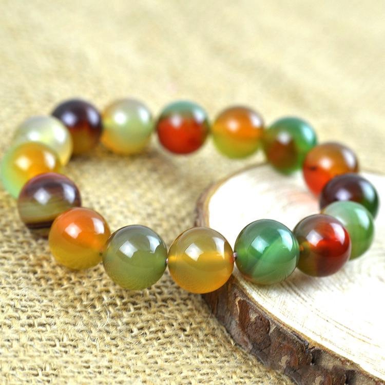 [FreeshipMAX] vòng tay đá mã não 8mm tự nhiên