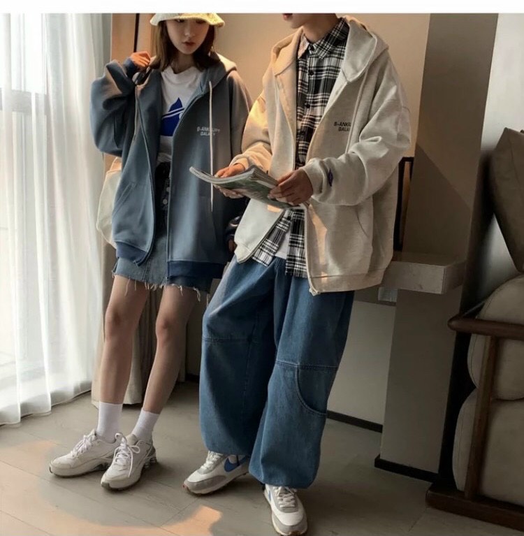 ÁO KHOÁC NỈ FORM RỘNG NAM NỮ KHÉO ZIP HOT UTG