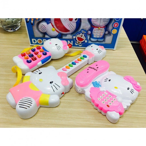 Bộ đồ chơi đánh đàn cầm tay 3 trong 1 dùng pin phát nhạc, có điện thoại, đàn guita, giúp bé phát triển khả năng âm nhạc, DO CHOI DANH DAN CAM TAY 3 TRONG 1 DUNG PIN PHAT NHAC, CO DIEN THOAI, DAN GUITA SIEU BEN DANH CHO BE TREN 1 TUOI