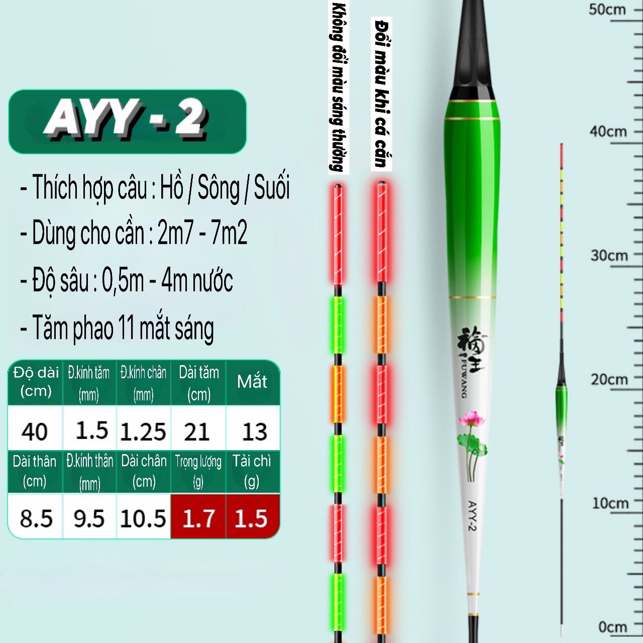 Phao Câu Ngày Đêm AYY Rô Diếc Chép