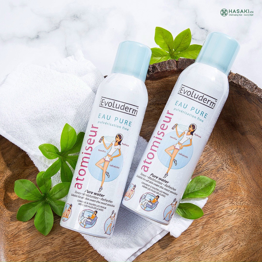 [ Nika Shop] XỊT KHOÁNG CẤP ẨM, LÀM DỊU DA EVOLUDERM PHÁP