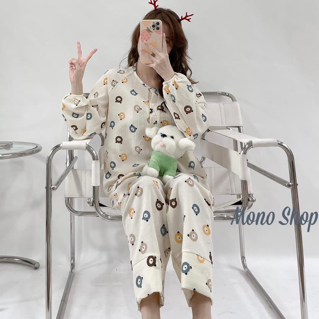 BỘ ĐŨI mặc nhà họa tiết siêu dễ thương