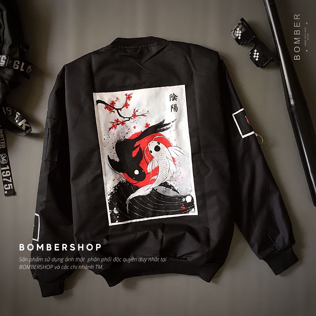 [HCM][Video +ảnh thật] Áo khoác Bomber Design K.O.I (thiết kế Unisex)