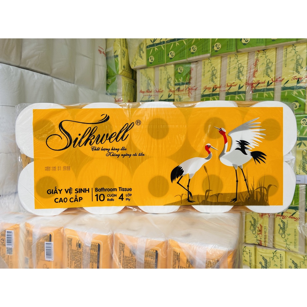 GIẤY VỆ SINH CAO CẤP 4 LỚP SILKWELL