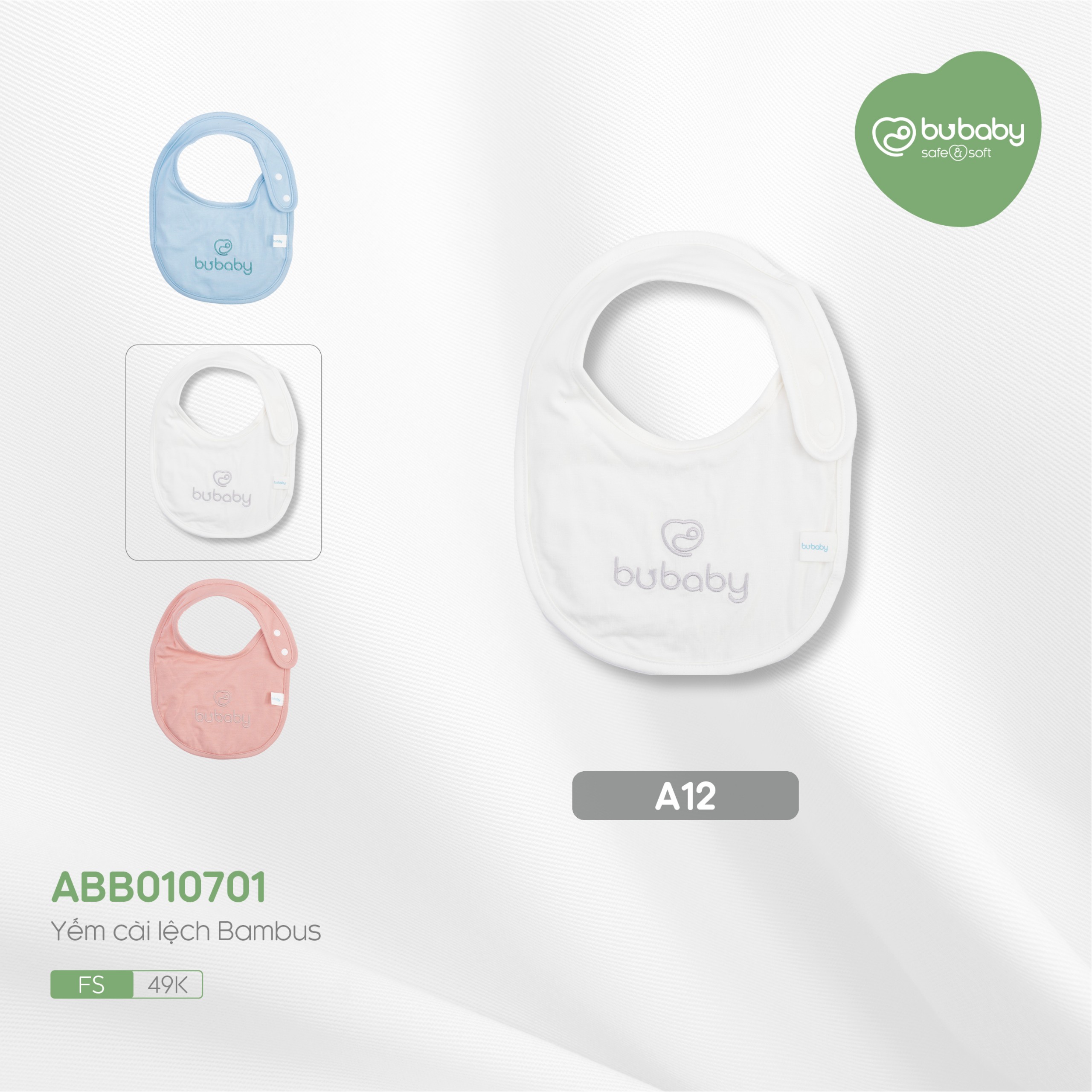 Yếm sợi tre Bu baby Bambus
