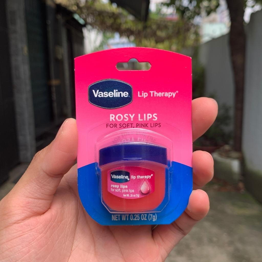 Sáp dưỡng môi mềm mịn Vaseline rosy lips 7g