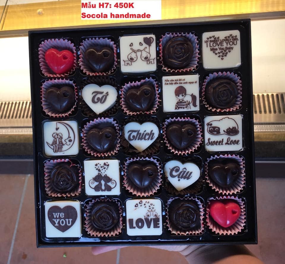Socola valentine handmade 2024