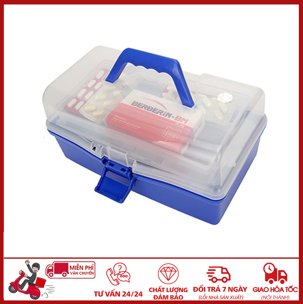 ⛔GIADUNGHOALONG⛔ Hộp đựng thuốc cao cấp (3 TẦNG)