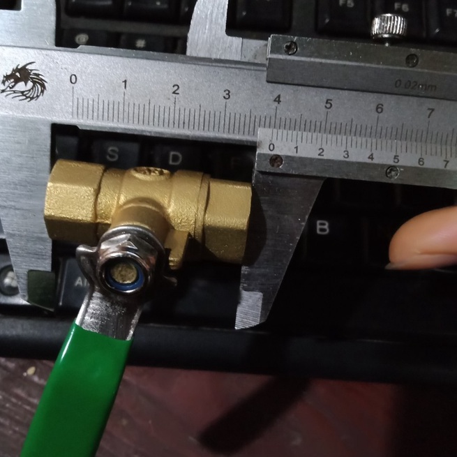 Van khóa đồng thau 1/4inch (loại ren trong 13mm)