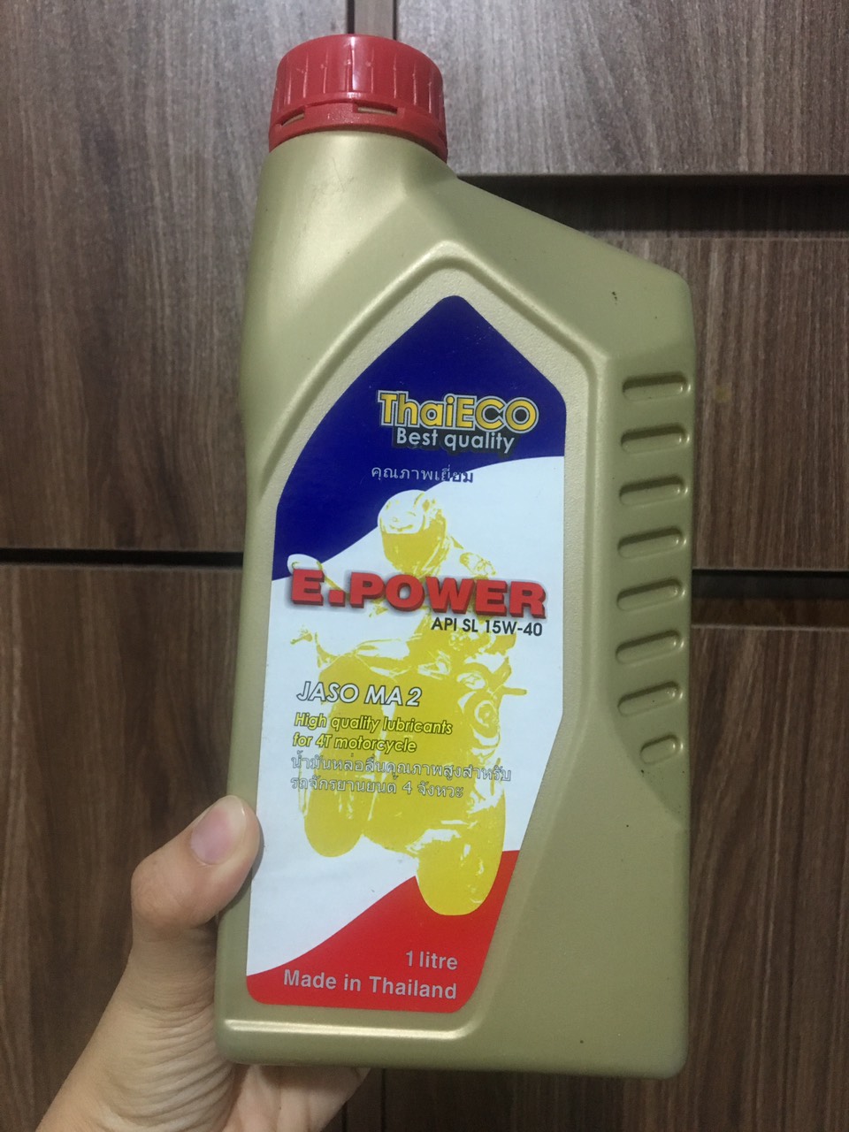 [HCM]nhớt xe côn tay, số cao cấp nhập khẩu 100% tại Thái Lan thương hiệu ThaiEco  API SLSEA 15W40