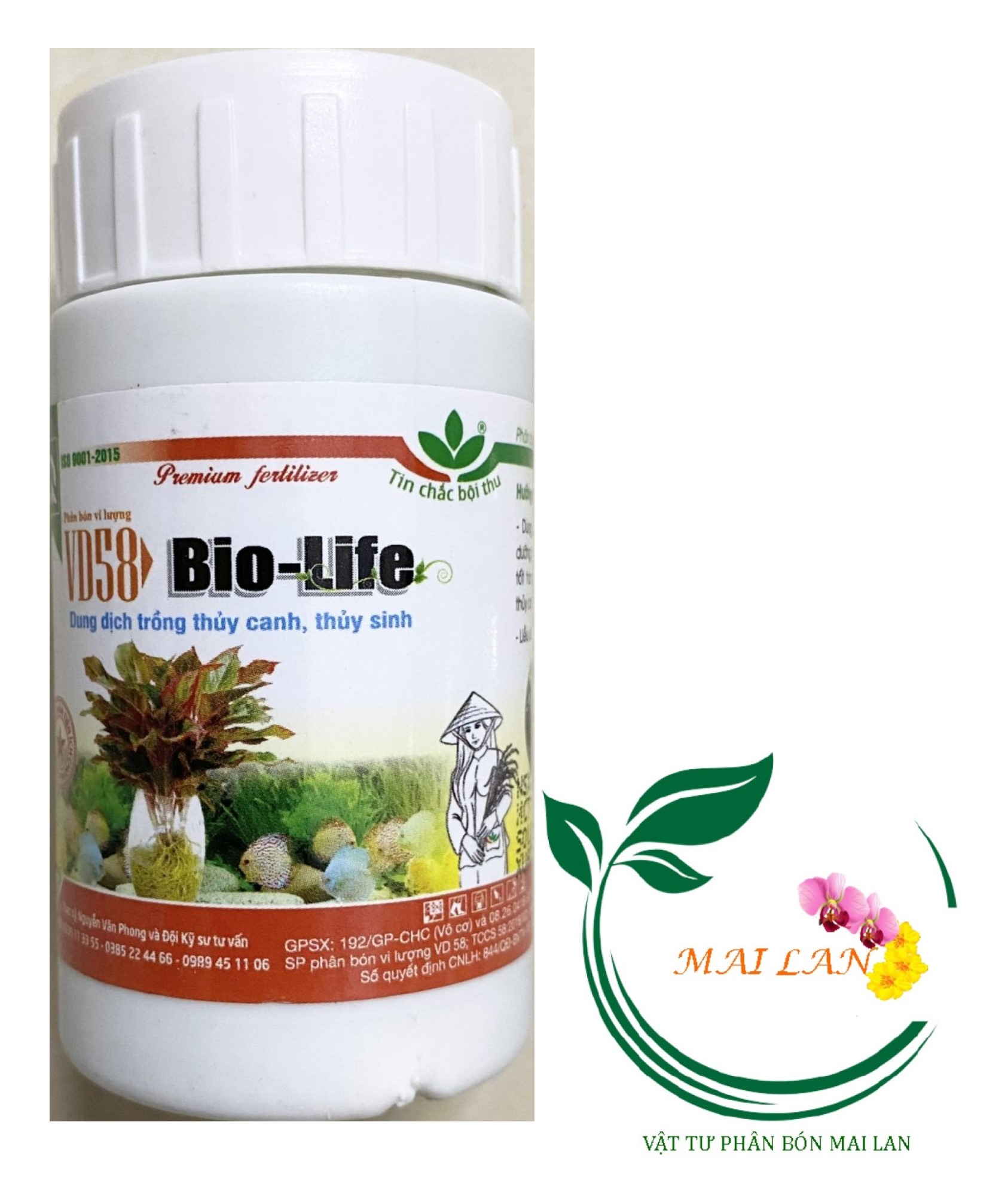 Phân bón bio-life vd58 dung dịch trồng thủy canh, thủy sinh - #127a# 100ml