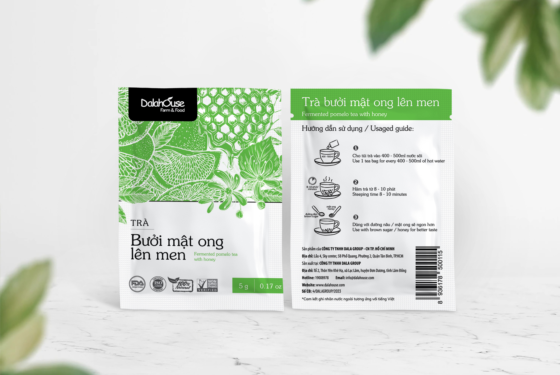 Trà bưởi mật ong lên men Dalahouse 75g