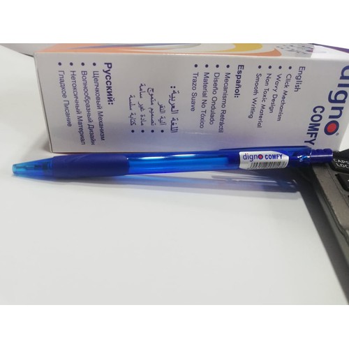 BÚT BI DIGNO COMFY  ( BÚT BI ẤN ĐỘ ) HỘP 24 CÂY ( MỰC XANH )