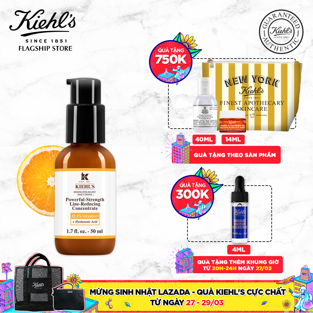 Dưỡng Chất (Serum) Vitamin C Powerful-Strength Line-Reducing Concentrate Kiehl's 50ml