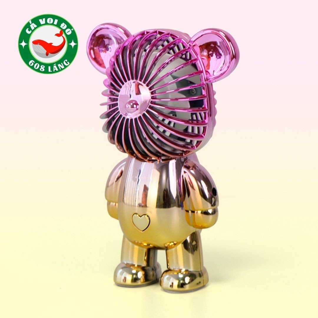 Quạt gấu BearBrick mini dễ thương tiện dụng
