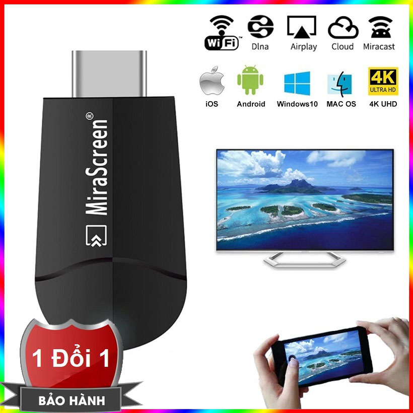 Thiết bị HDMI không dây cao cấp Miracast K6 - Hỗ trợ độ phân giải lên đến 4K
