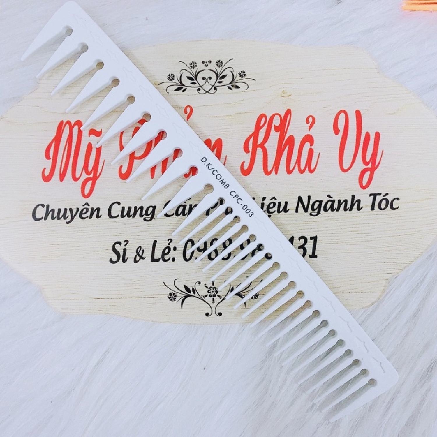 Lược tỉa tóc răng thưa layer makar 1808 chải vuốt sáp tóc nam