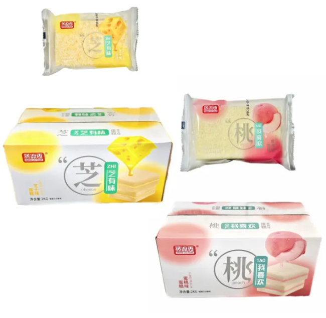 Bánh bông lan vị mật đào, vị cheese