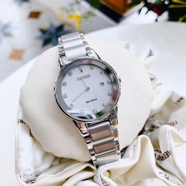 Đồng hồ nữ Citizen Eco Drive GA1050-51B - đẹp thanh lịch, đơn giản mà sang trọng