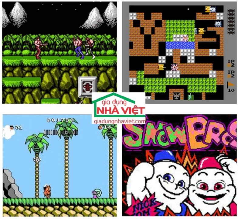 Máy Chơi Game Cổ Điển NES Classic 600 Trò Chơi 2 Tay Cầm HD TV Game contra, Mario , đua xe , xe tăng , xếp gạch