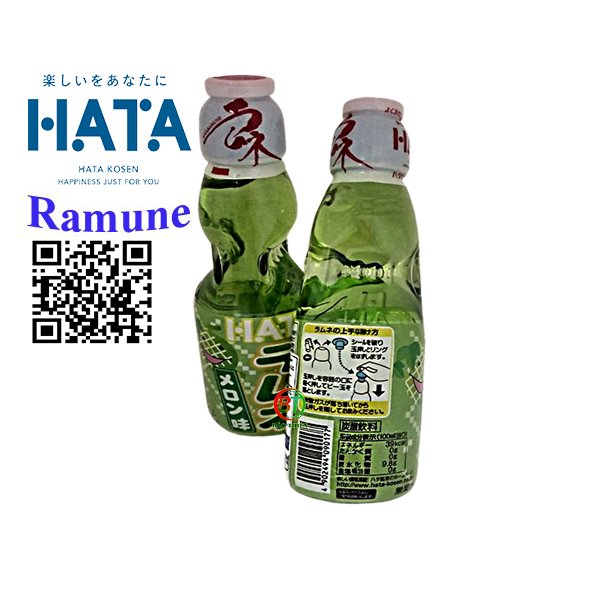 Japanese Ramune Hata Water in 200ml Glass Bottle