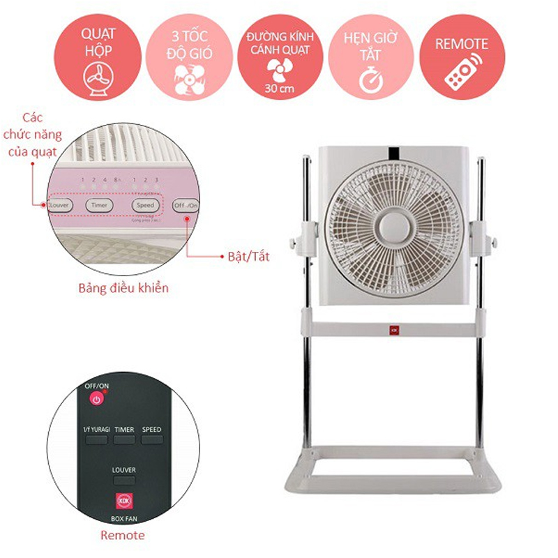Quạt hộp KDK SC30X Nhật Bản
