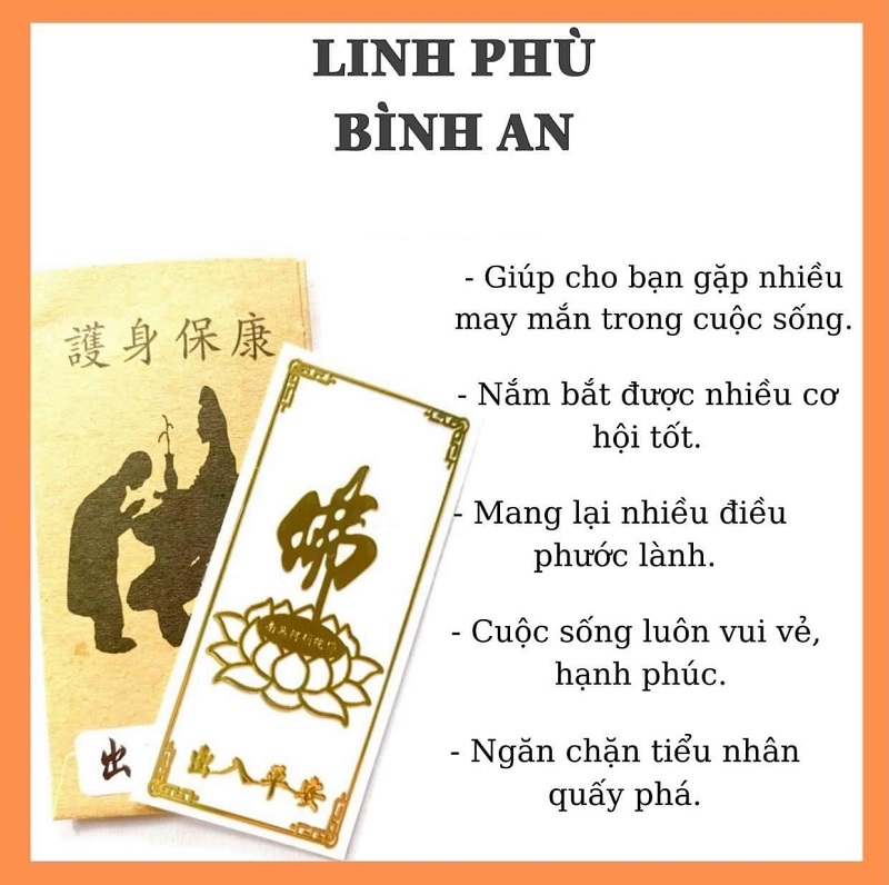 Linh Phù Phúc Đức Bình An Dán Điện Thoại