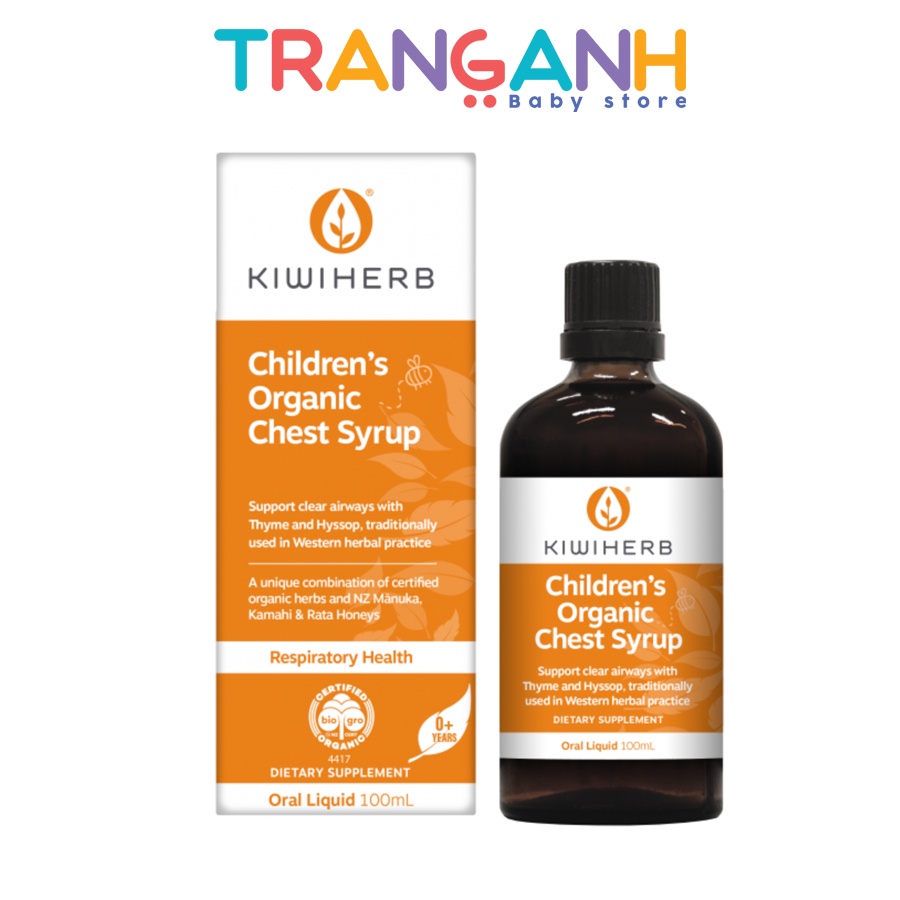 Siro giảm ho, đẩy đờm Kiwiherb Chest Syrup cho bé