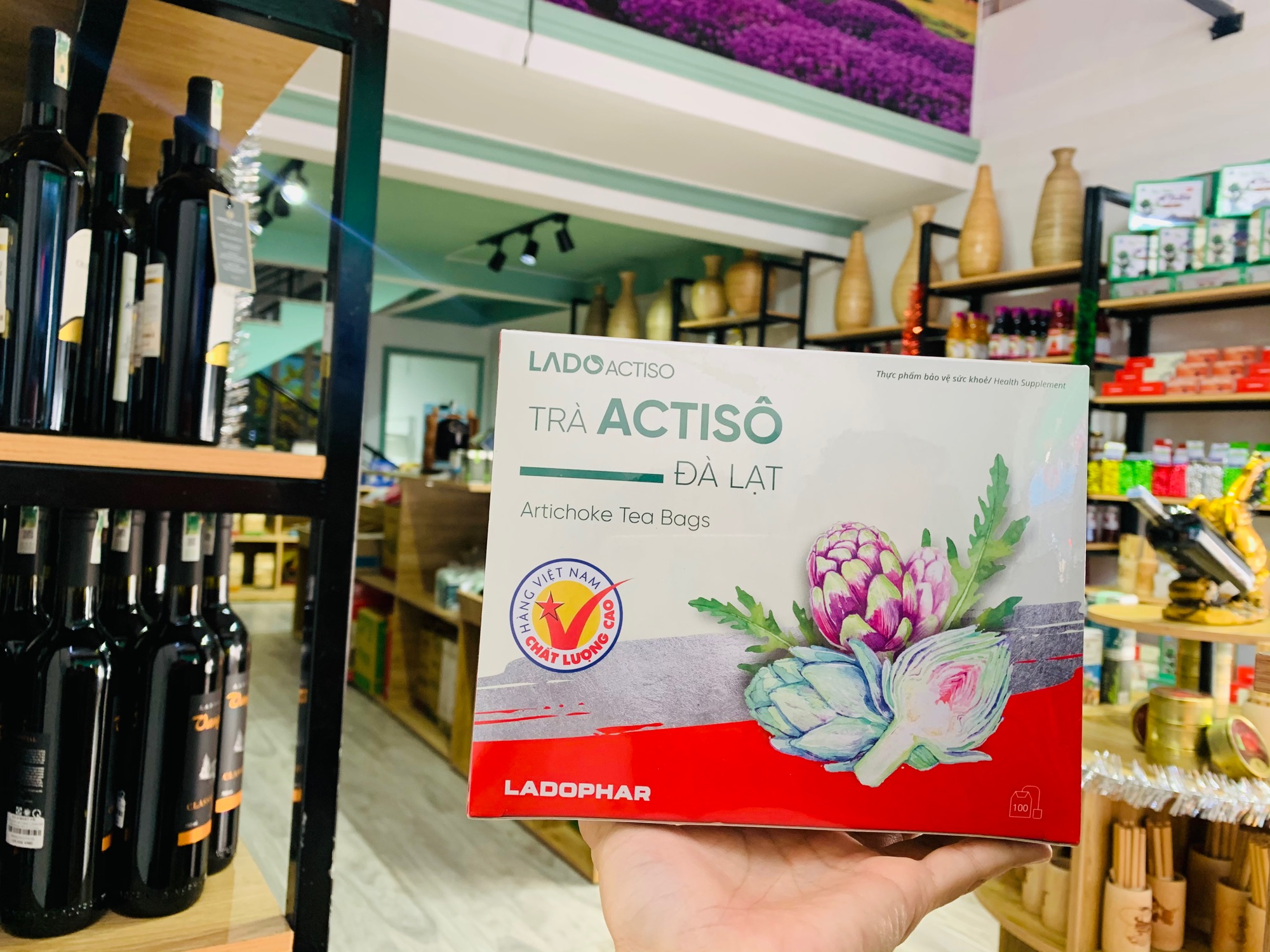 Trà Actiso Đà Lạt LaDo 100 túi lọc 200gr