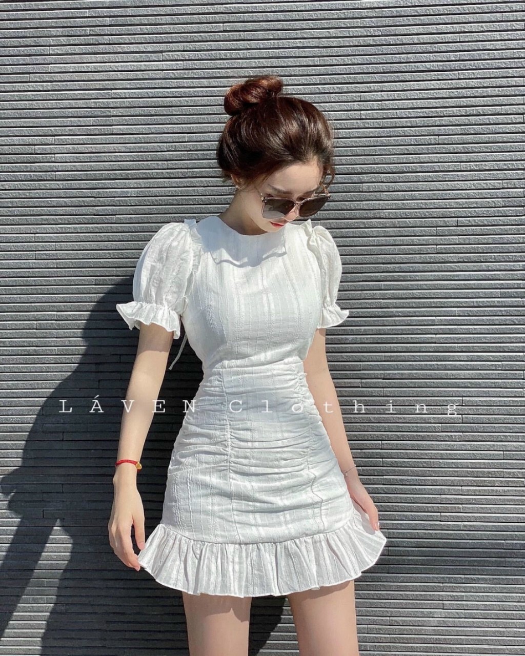 [HCM]ĐẦM TAY NHÚN HỞ LƯNG ( CÓ MÚT NGỰC )-LC