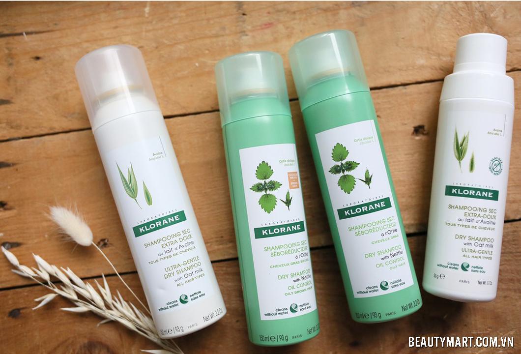 Dầu gội khô Klorane Oily Control cho tóc dầu