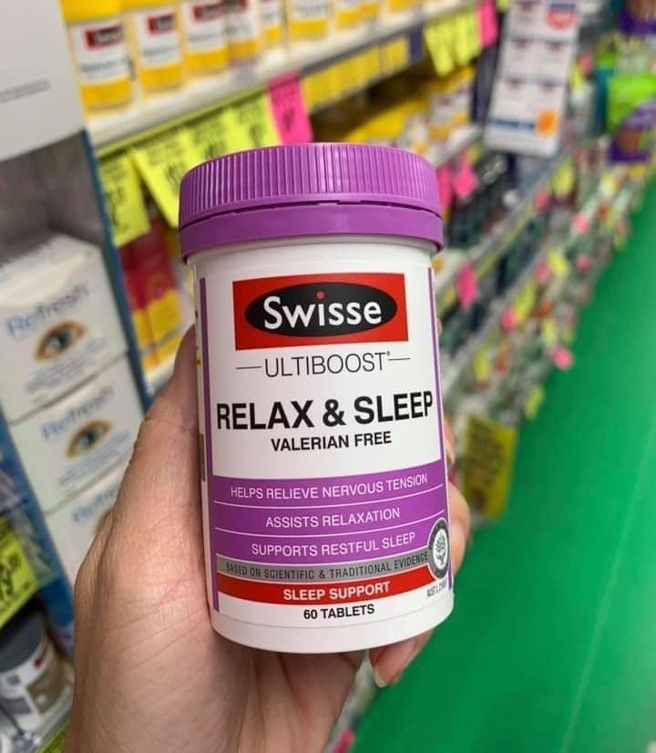 Swisse Ultiboost Relax & Sleep - Hỗ trợ chứng mất ngủ của Úc