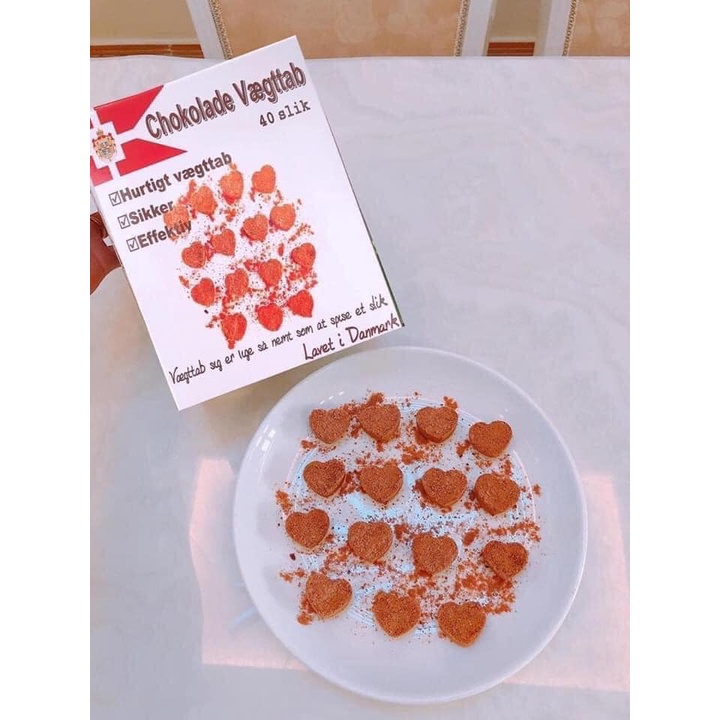 Kẹo Socola Giảm Cân Chokolade Vaegttab Mẫu Mới