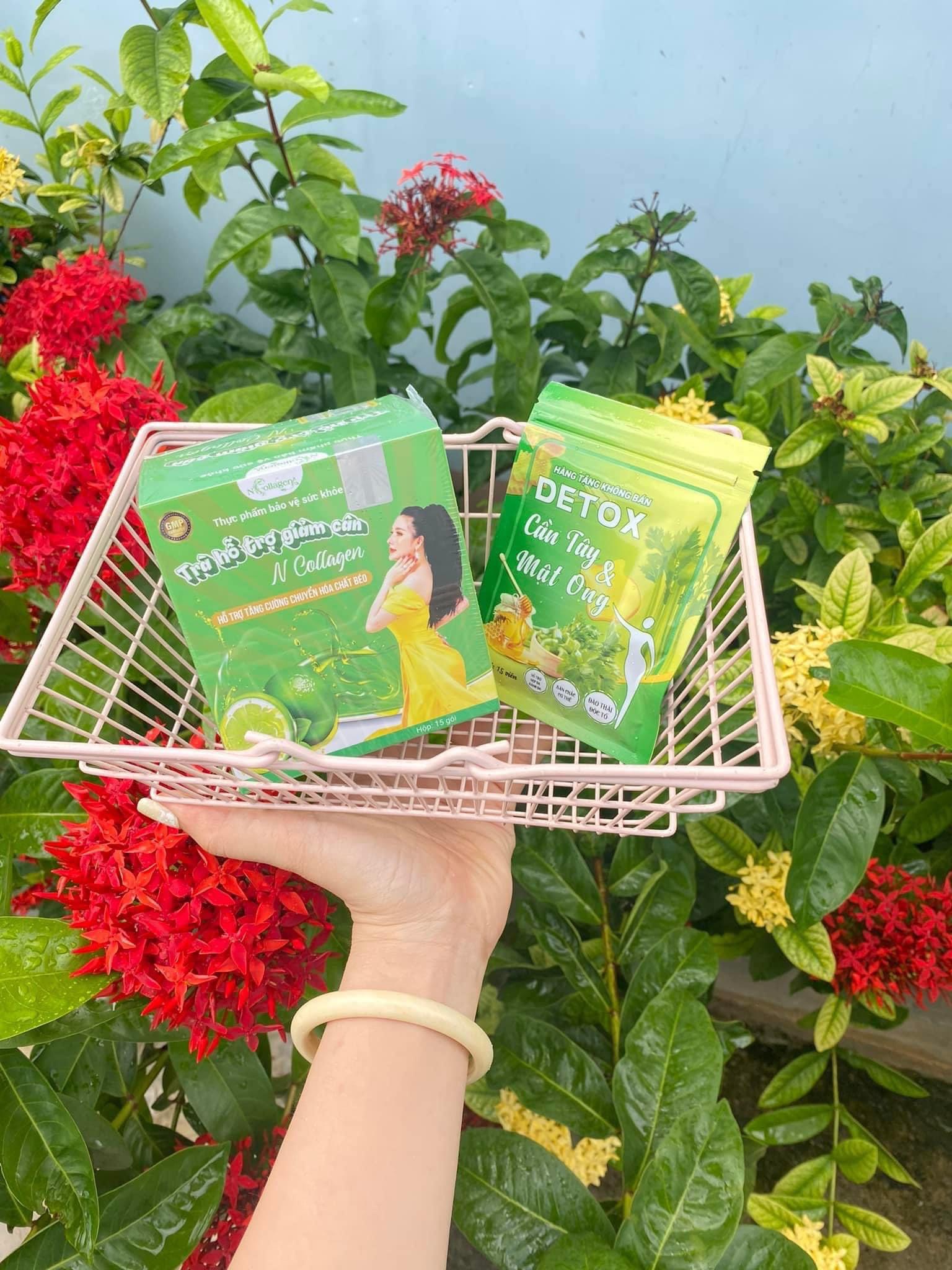 Trà Chanh N collagen - Trà Cam detox N collagen