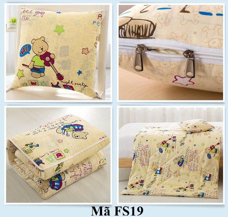 Bộ chăn gối 2 trong 1 HOẠT HÌNH