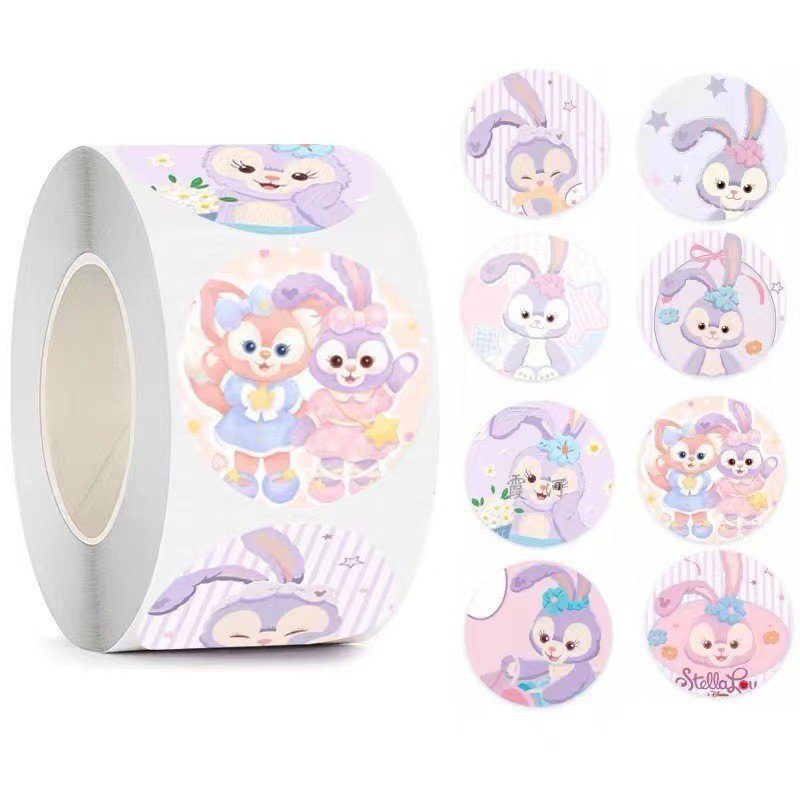 Cuộn 500 tem Sticker Sanrio dễ thương - 2.5cm