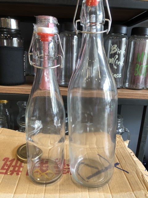 [HCM]combo 5 chai thủy tinh nút gài 250ml500ml1000ml