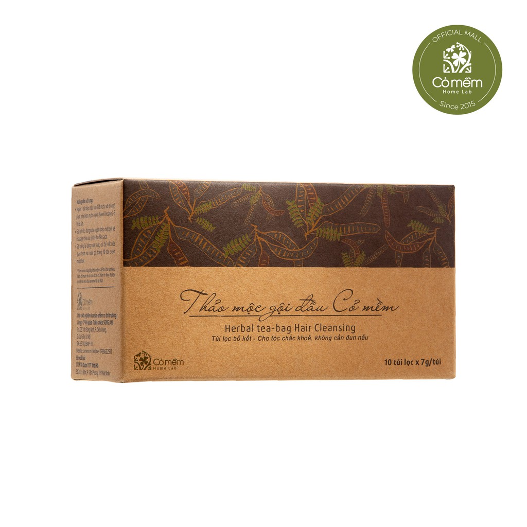 Thảo Mộc Gội Đầu Bồ Kết Kích Thích Mọc Tóc Cỏ Mềm - Dạng Túi Lọc 10 gói