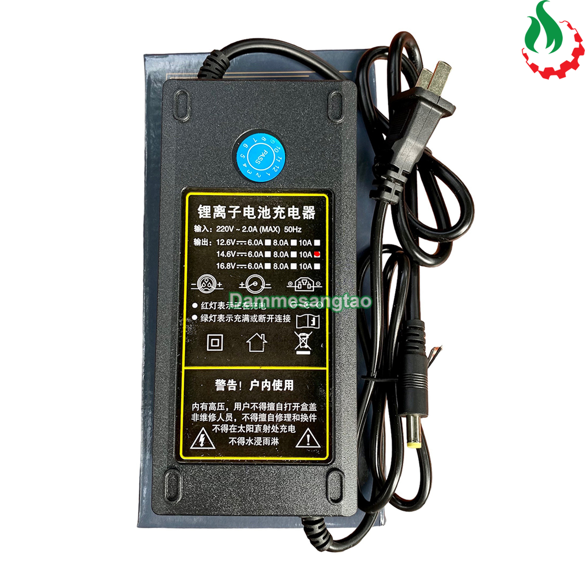 Sạc 4S 14.6V 10A dùng cho pin sắt Li-Fe 3.2V